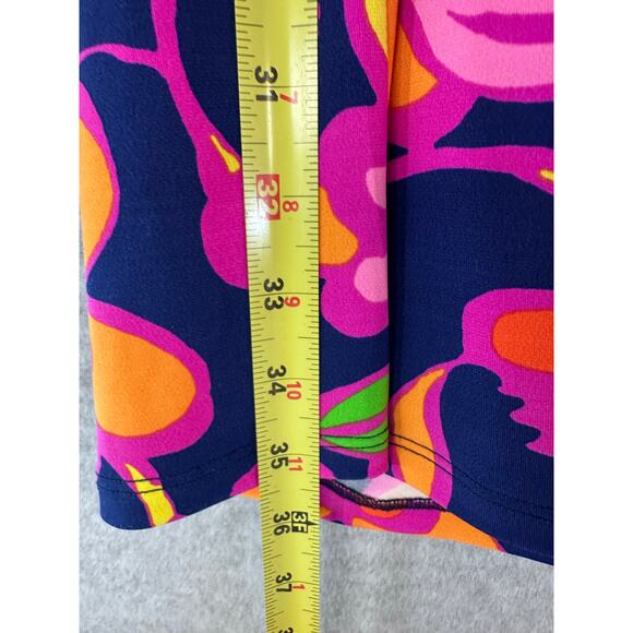 Trina by Trina Turk Women's M JuJu Halter Sleeveless Shift Dress Floral Beach - Picture 6 of 8